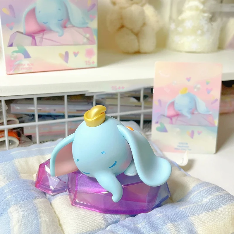 Hot Disney Blind Box Dumbo White Day Illusion Series Trust And Friendship Desktop Car Decoration Ornament Girls Fun Holiday Gift