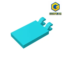 Gobricks GDS-896 Tile, Modified 2 x 3 with 2 Clips compatible with lego 30350  DIY Educational Building Blocks Technical