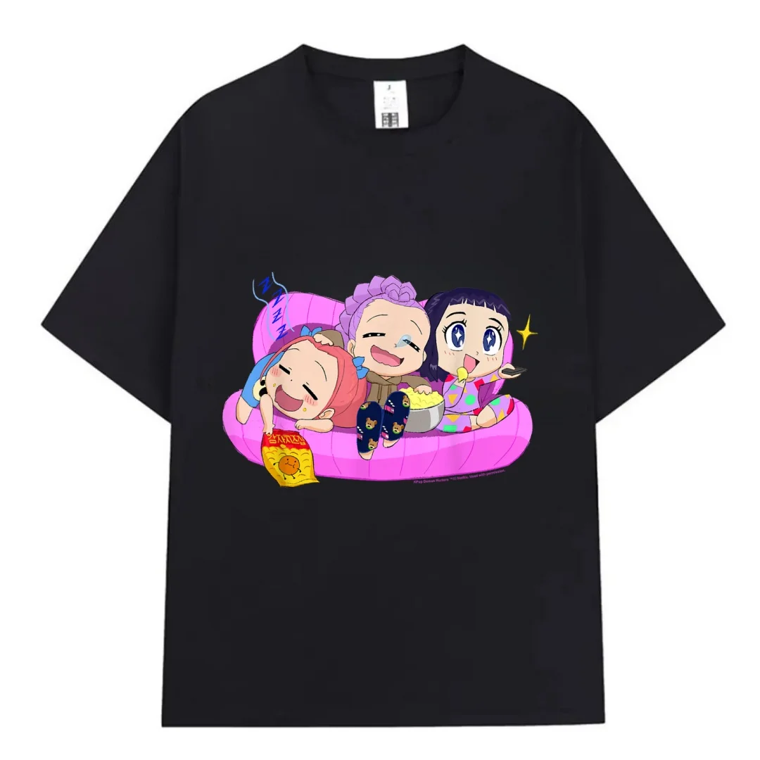 Kpop شيطان هنتر ساجا بنات طباعة الجمالية تي شيرت مطبوع الرجال النساء قصيرة الأكمام تي شيرت Harajuku الصيف المتضخم تي شيرت #6