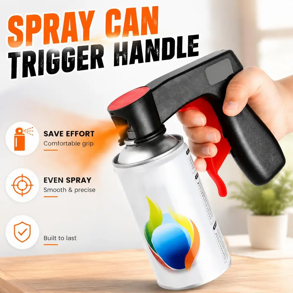 1/2/3pcs Plastic Assisted Handle with Full Grip Lock Spray Gun Spray Paint Booster Handle Automotive Wall Self-Spray Can Tool