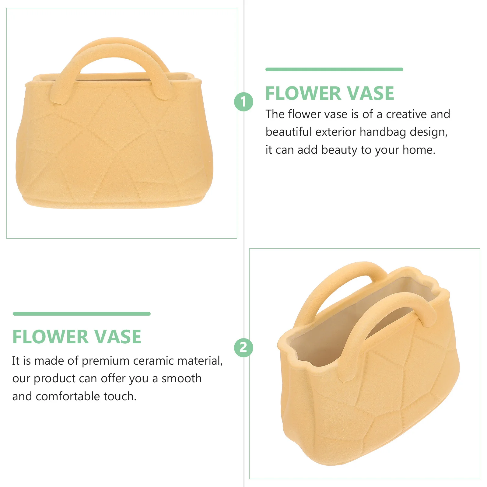 Bolso flor en forma de flor decoración única para flores arreglo decorativo creativo de cerámica de papel