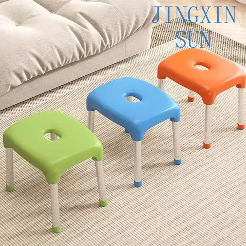 Leisure Modern Foot Stool Ultralight Waiting Fashion Relax Minimalist Stool Hallway Plastic Silla Plegable Furniture Living Room