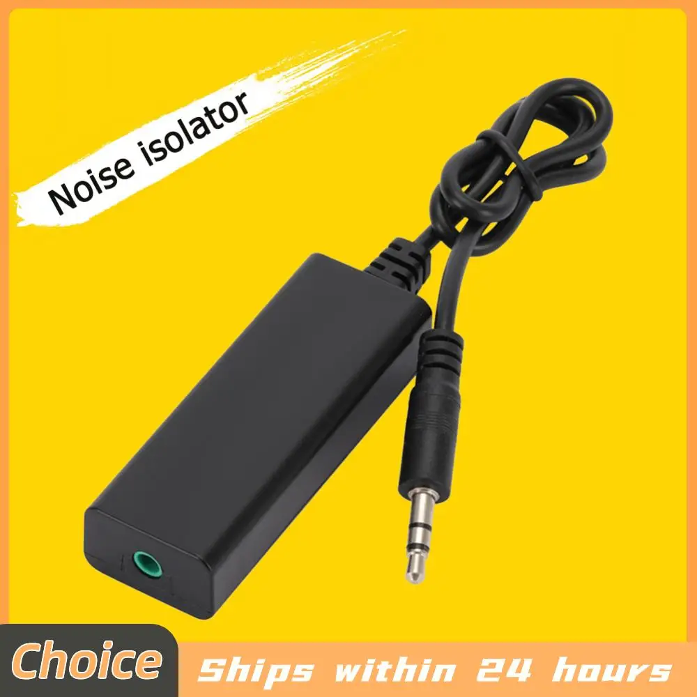 Ground Loop Noise Isolator for Car Audio Home Stereo System Clear Sound Aux Audio Noise Reducer Plug and Play