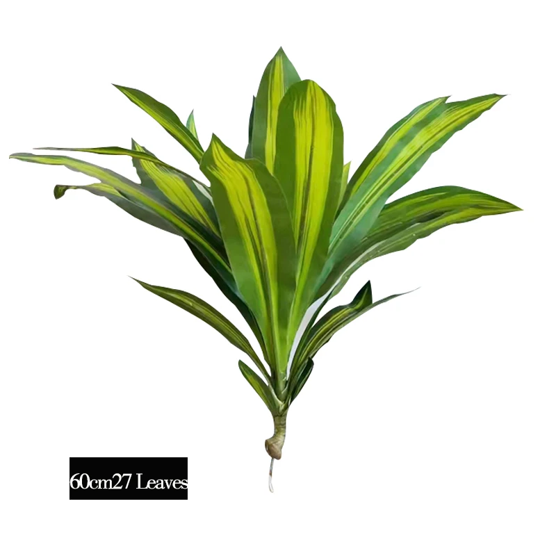 50/60cm Fake Dracaena Artificial Sansevieria Plant Plastic Banana Leaves Big Succulents Agave Branch For Home Garden Party Decor