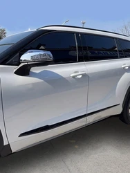 Accessories For Toyota Highlander XU70 2021 2022 2023 Side Door Molding Body Strip Streamer Protection Lid Molding Cover Trim