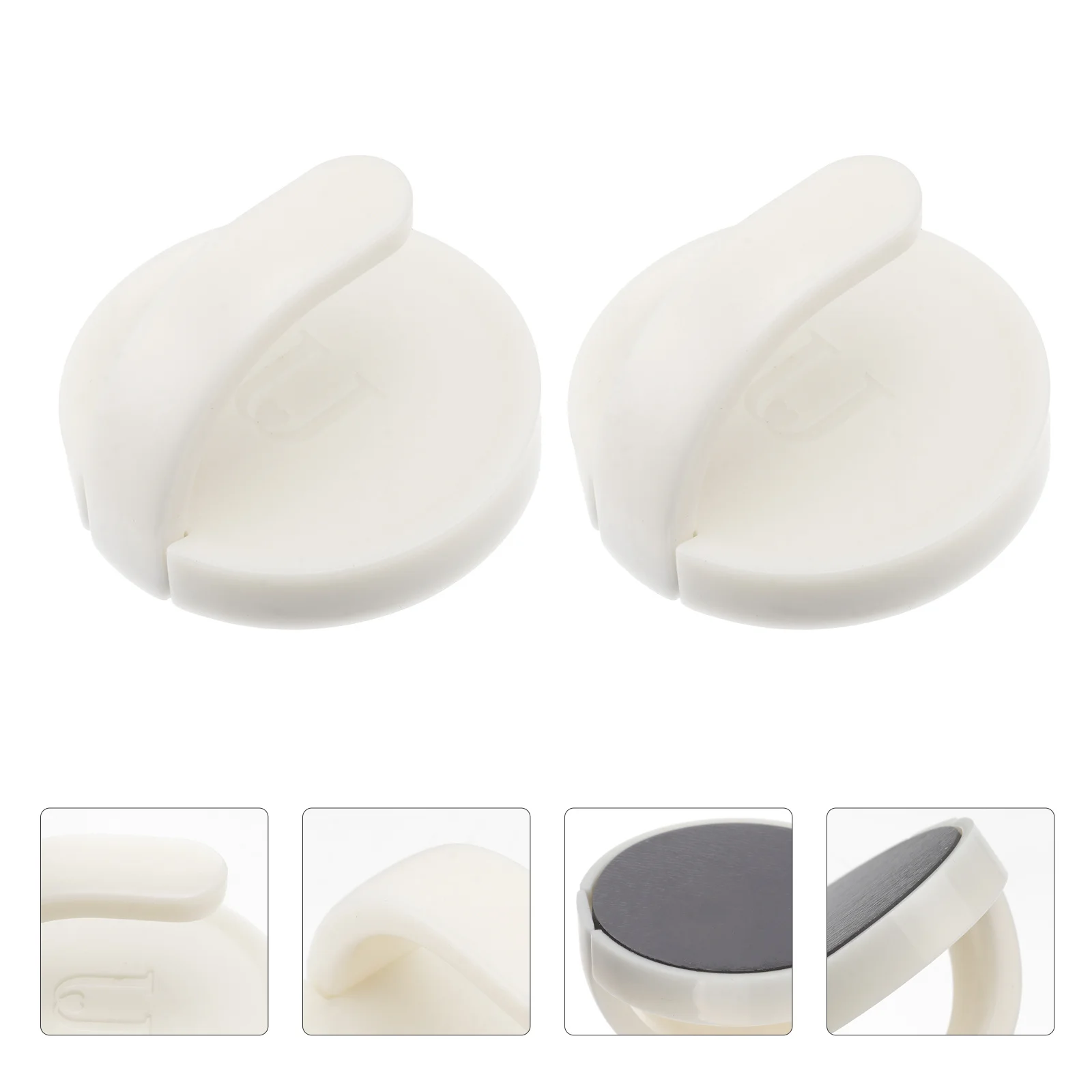 

2Pcs Refrigerator Magnet Hook Creative Kitchen Organizer Strong Adhesive Holder for Towels Clothes Accessories