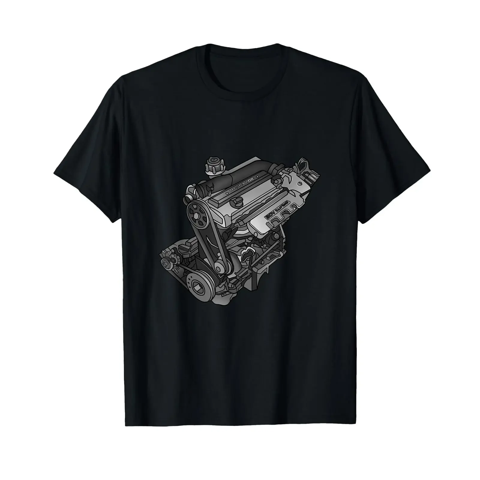 20V Turbo 5 Cylinder Engine T Shirt vintage Washed Unisex Stretched streetwear Comfortable Stylish designer clothes Breathable