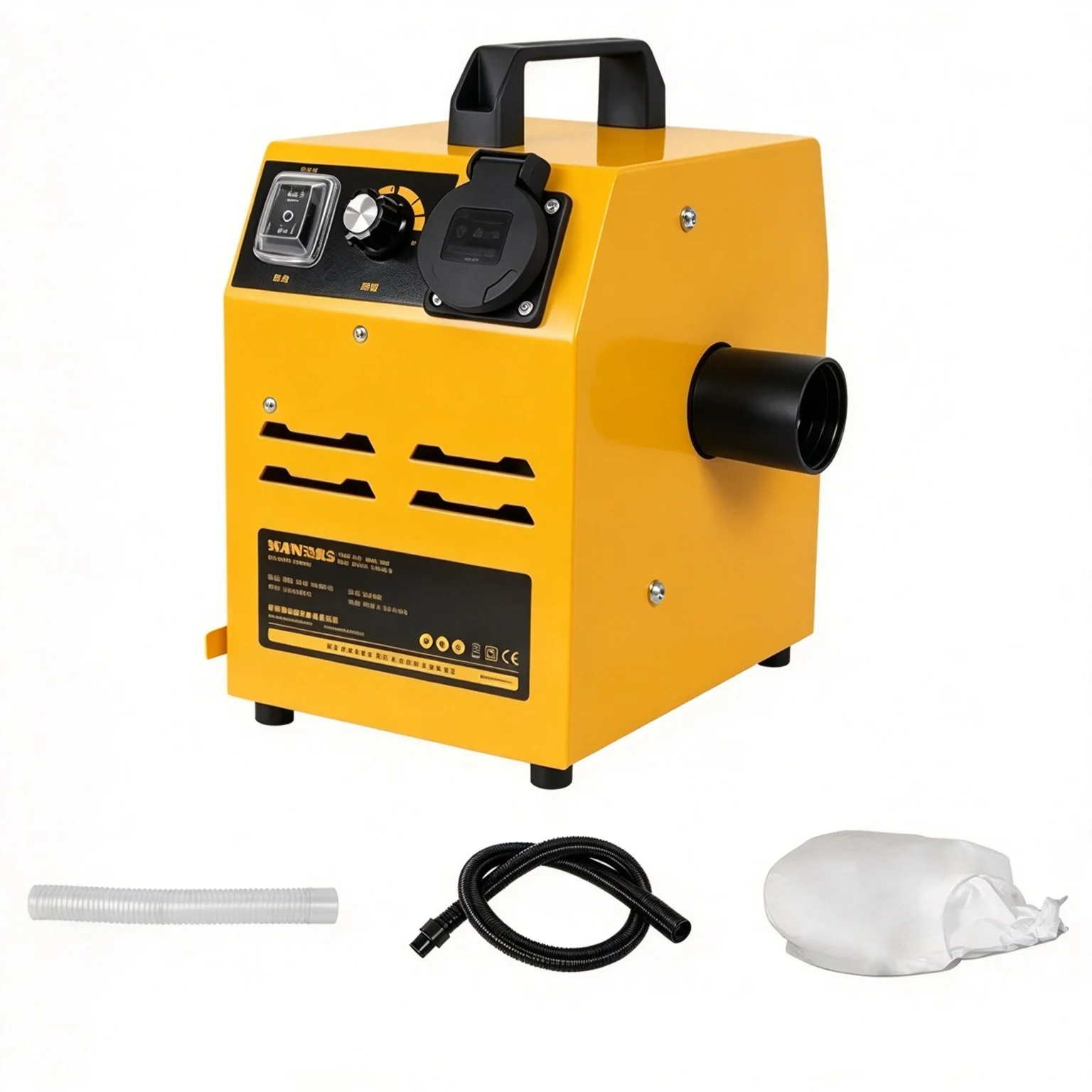 Adjustable Speed Vacuum Cleaner, Dry and Wet Dust Collector, 1200W Portable Cyclone Woodworking Machine
