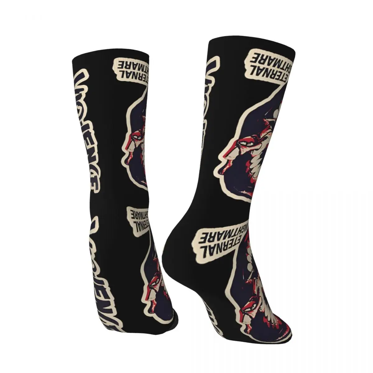 Vintage Attract Attention Men's compression Socks Unisex Vio Lence Street Style Pattern Printed Novelty Crew Sock