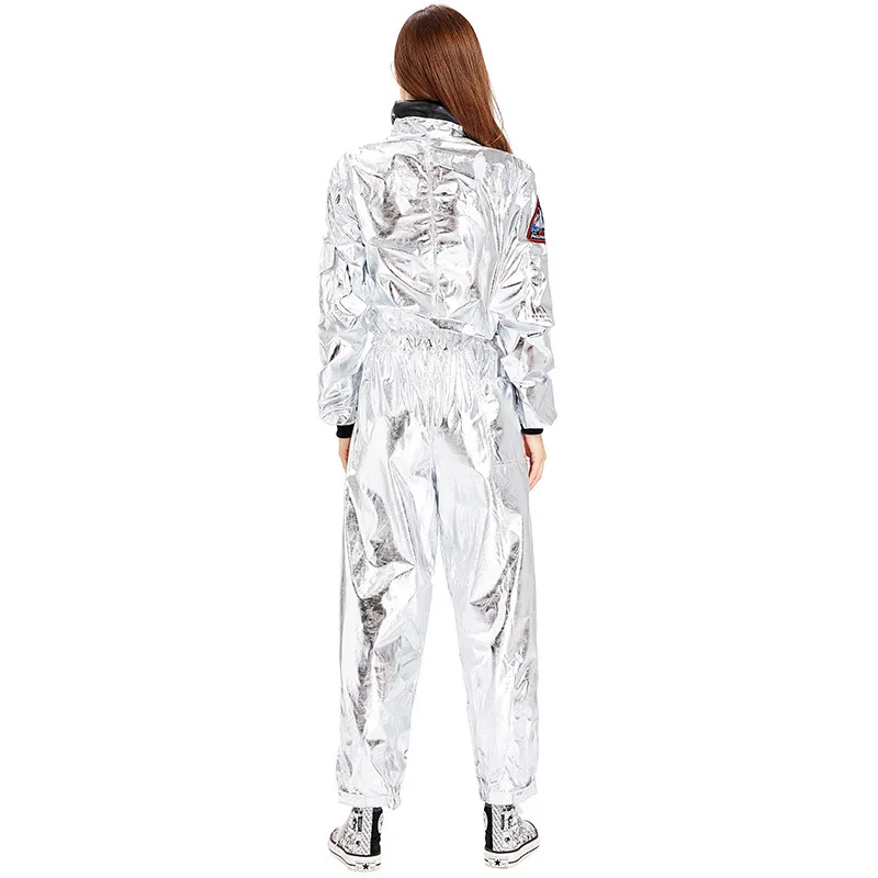 

Female Halloween Space Suits Costumes Women Cosmonaut Astronaut Uniforms Cosplay Carnival Purim Stage Role Play Show Party Dress