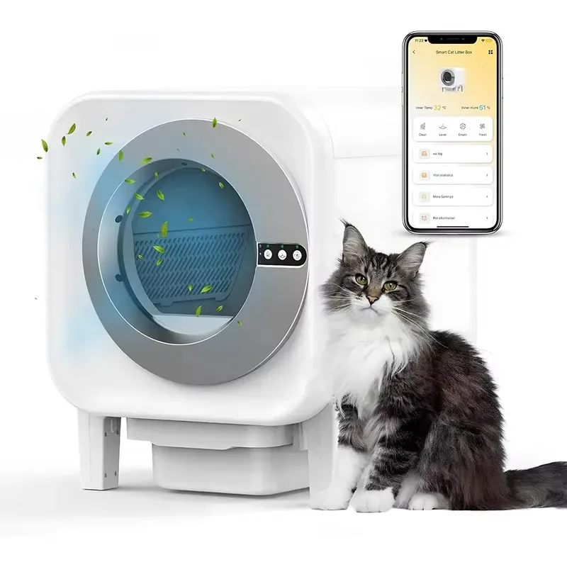 STLF Smart cat box professional automatic cleaning, with health tracker, suitable for multiple cats | 65L large