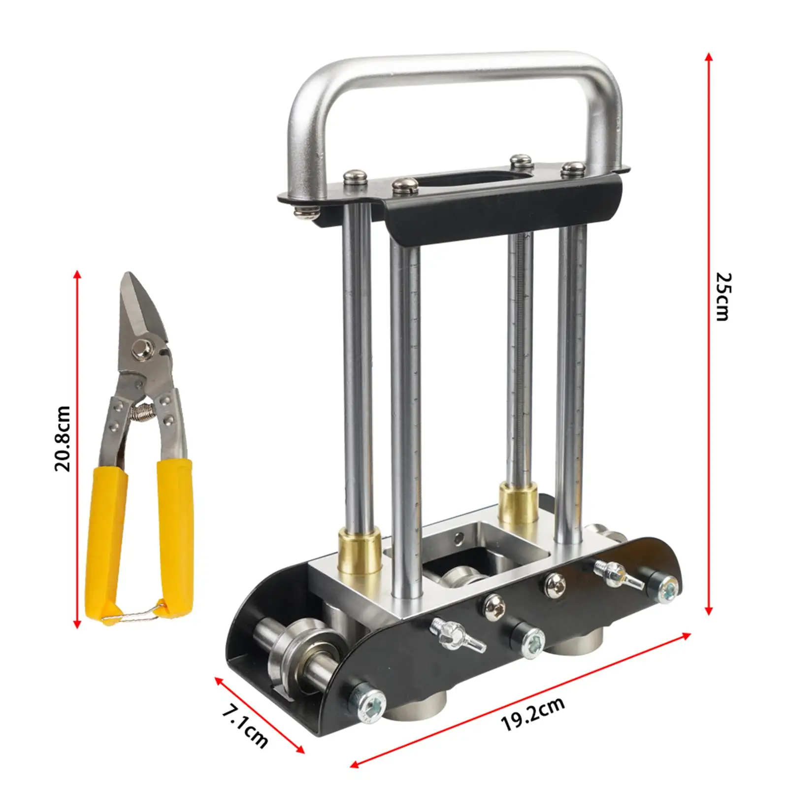 Edge Roller Bender Heavy Duty Metal Sheet Folding Tool Portable Roofing Bender for Building Garage