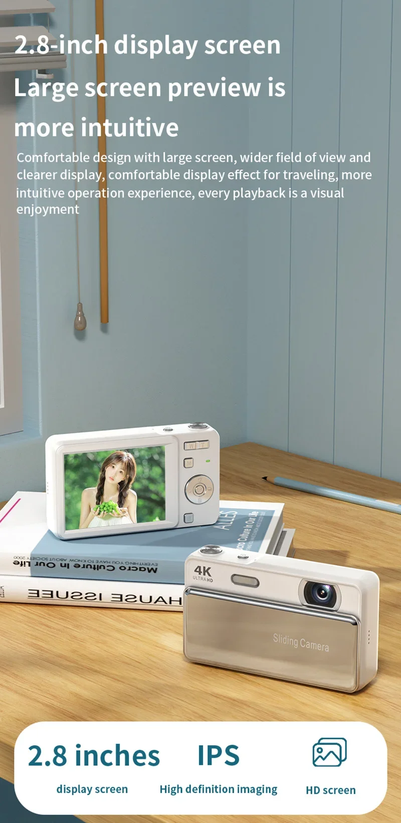 Lenovo 4k ultra hd digitale camera met autofocus en flitser_voghion.com