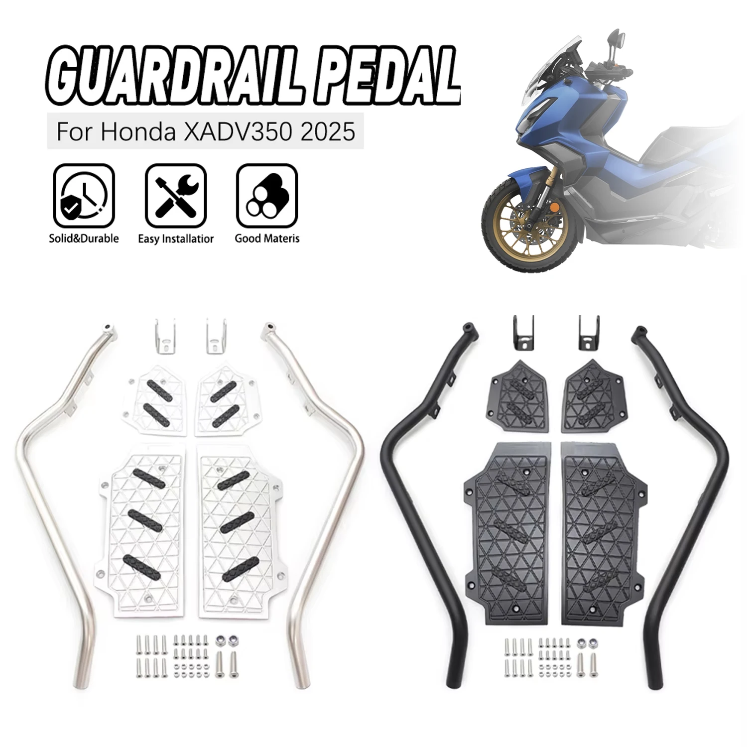 

New 1 pair Pedals Foot Pegs Footrests FOR Honda ADV350 ADV 350 2025