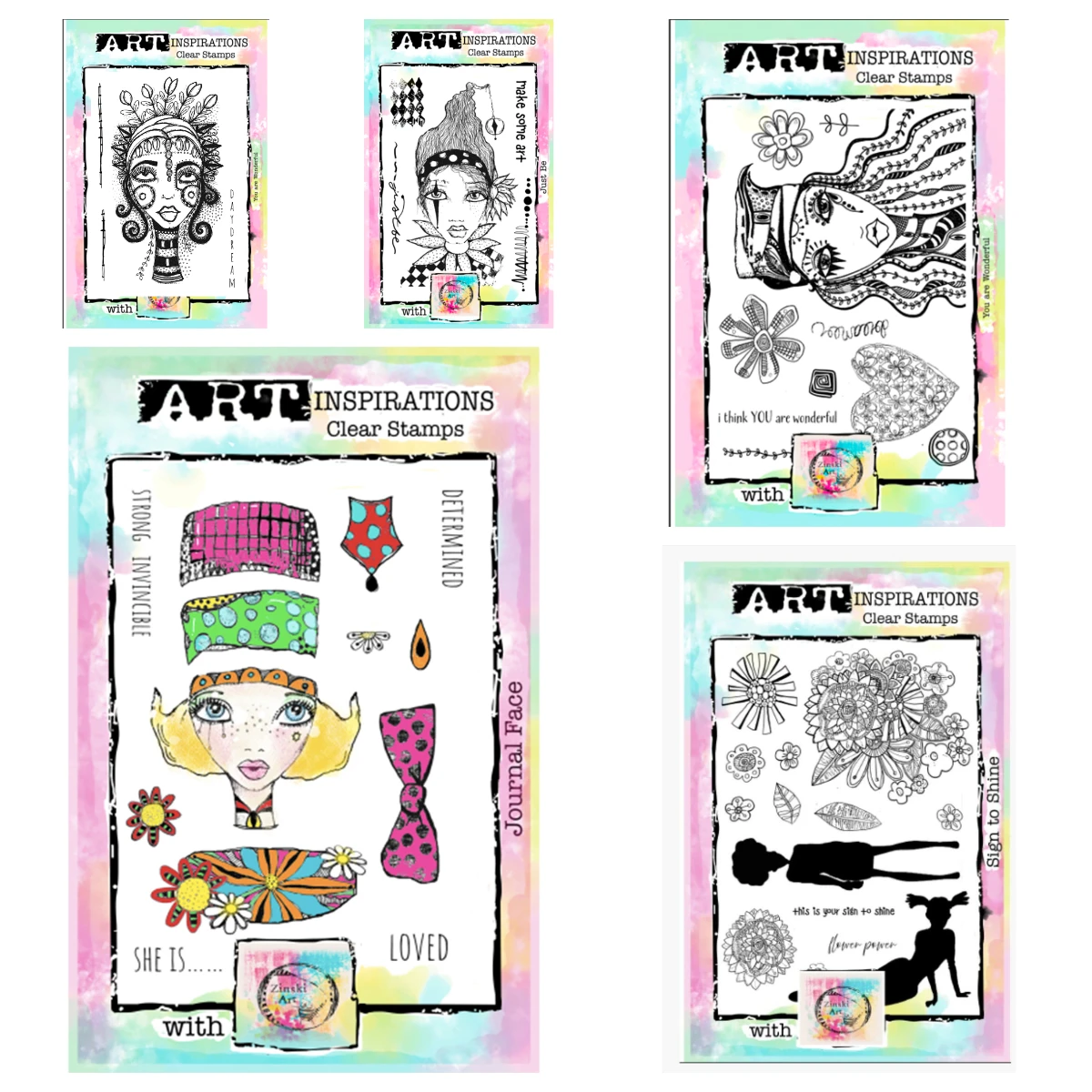 

Art Silicone Stamps Journal Face Doodle Girl Stamps Clear Stamp DIY 2025 New Holiday Decorations Greeting Card Scrapbooking Dies