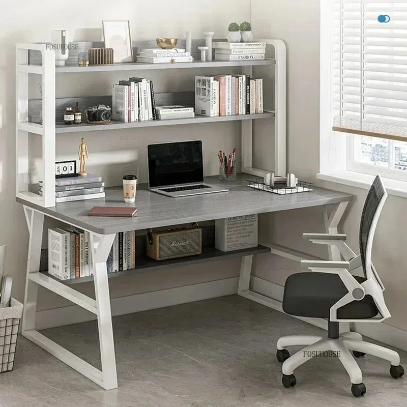 Desktop Computer Desks with Drawer Office Furniture Student Study Desk Simple Modern Office Desks Home Bookshelf Integrated GM