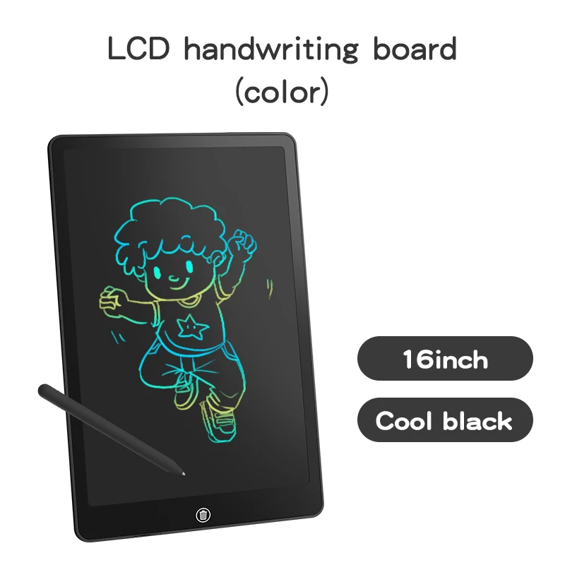 Imagem -03 - Ambiental Educacional Lcd Escrita Tablet Tela Grande Colorida Luz Prancheta 16 Super Grande