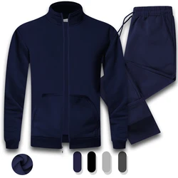Men's Casual Athletic Tracksuit Long Sleeve Sweatsuit Set Full Zip Running Jacket and Pants 2 Piece Outfits