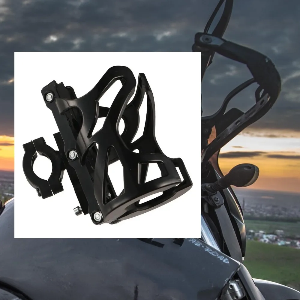 Burning Titanium Water Bottle Holder Handlebar Mount Drink Cup Rack for Scooter Motorcycle Bicycle Kettle Bracket