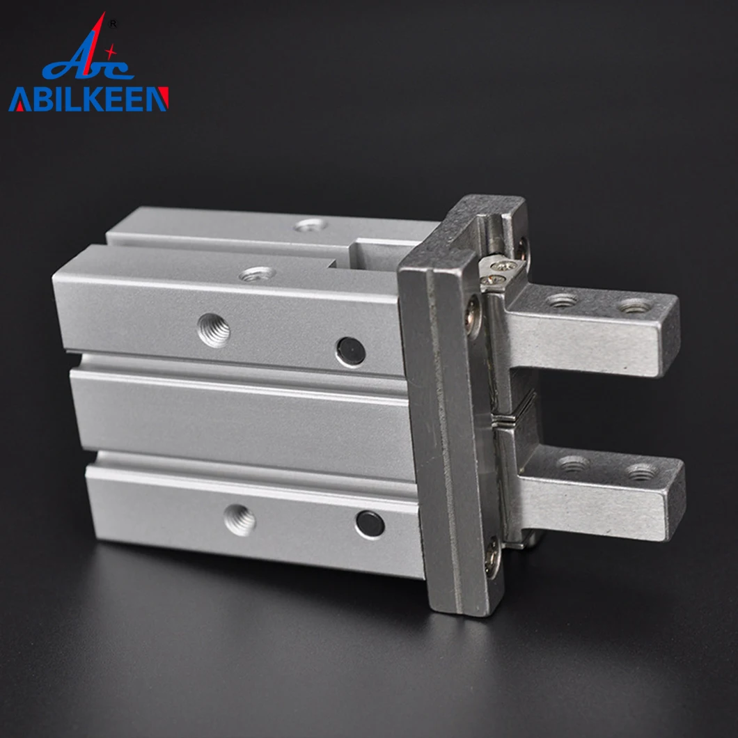 ABILKEEN MHZ2-10D Parallel Claw Pneumatic Claw Mechanical Finger Cylinder 10MM Bore Size Double Acting Pneumatic Cylinder