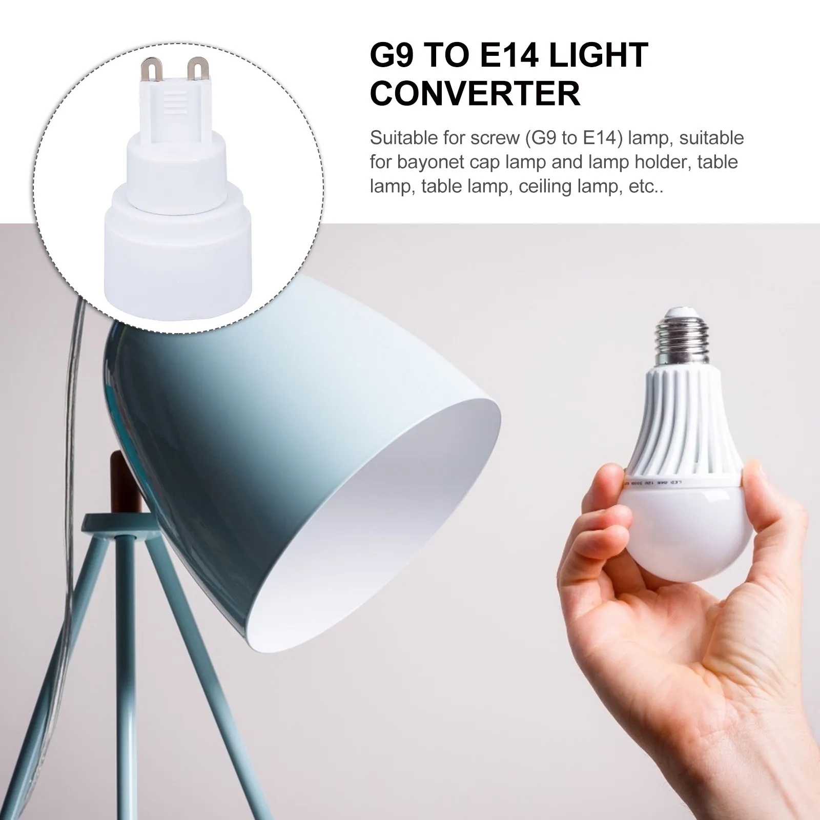 4Pcs Lamp Bulb Adap…