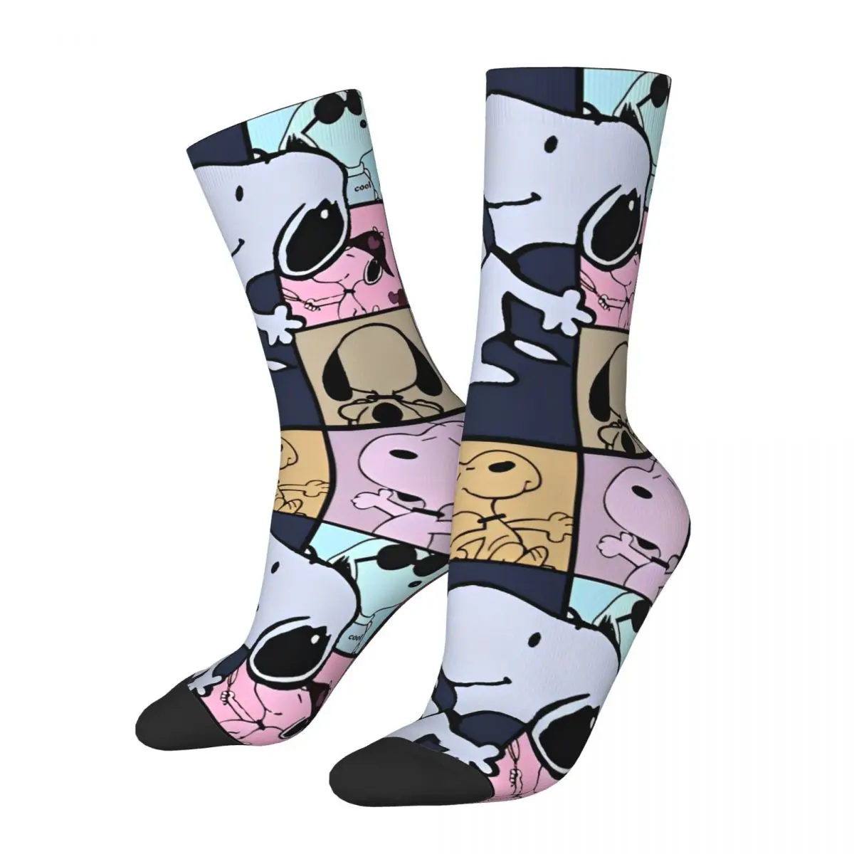 

Новые мужские носки Harajuku Snoopy Tour, носки с героями мультфильмов, женские носки из полиэстера с графическим рисунком, весна-лето, осень-зима