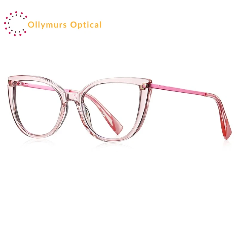 OLLYMURS موضة جديدة فراشة إطار كبير مكافحة نظارات الضوء الأزرق تخصيص وصفة طبية فوتوكروميك التقدمي متعدد البؤر #4