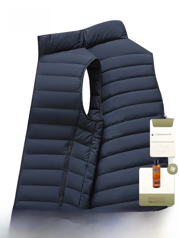

Bosideng Men's down Vest Lightweight ort Sle Stand Collar Autumn Winter Faionable Outerwear Thin Quilted Jaet