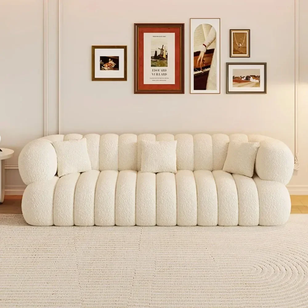 Modern Living Room Luxurious Sofas White Salon Italian Relaxing Lazy Sofa Creative Designer Sofas Para Salones Home Furniture