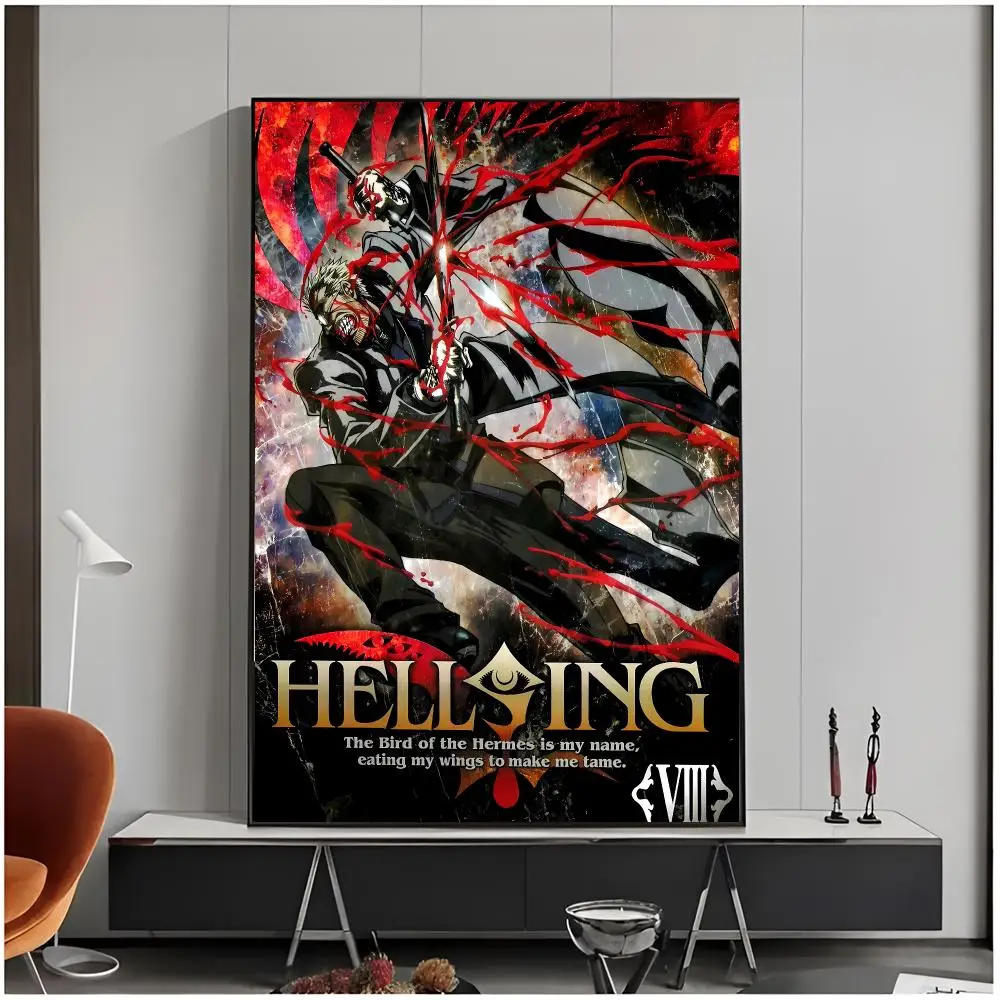 Gothic Vampire H-Hellsing Seras Poster Living Room Bedroom Decorative Print Unframed Decor