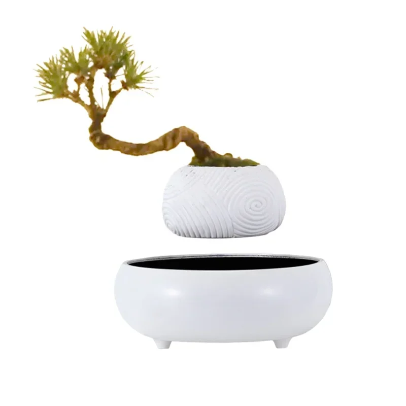 Living room feng shui maglev potted plant ornament