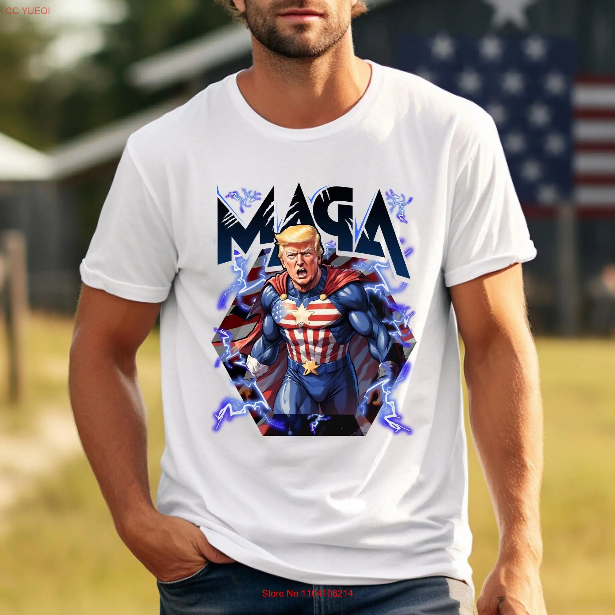 MAGA Hero T shirt merch Election Trump gear for him SupermanT Fun Best Selling long or short sleeves