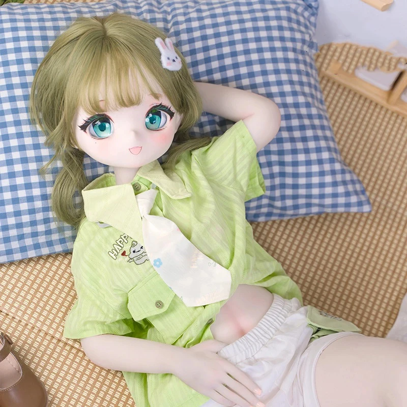 Nini Anime Garden - فتاة ذيل حصان مزدوج 85 سم يمكن ارتداء صديقتها اليابانية الطازجة/جسم متحرك للعمل الرقمي/