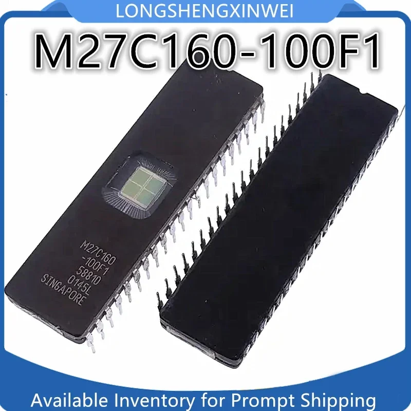 1PCS New Original Spot M27C160-100F1 M27C160 CDIP42 with Window Erase Chip Memory