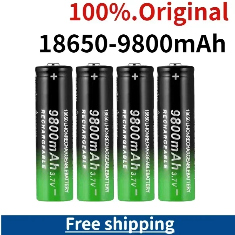 

2/4/8/16/24PCS New Fast Charging 18650 Battery High Quality 9800Mah 3.7V 18650B Li-Ion Flashlight Batteries