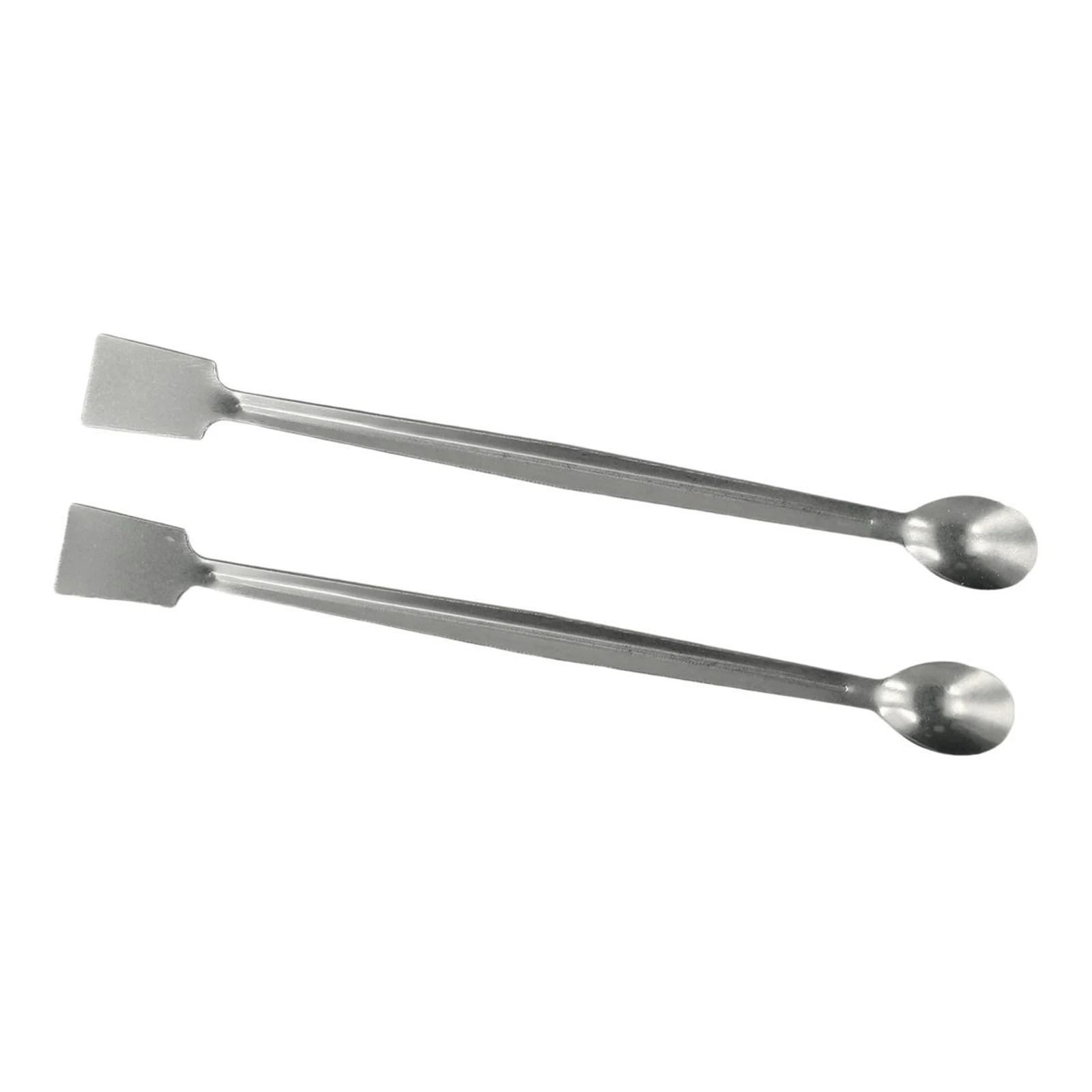 Essential Laboratory Samplers Double Ended Spoons with Flat Tips in a Pack of Two Each Measuring at 200mm Long