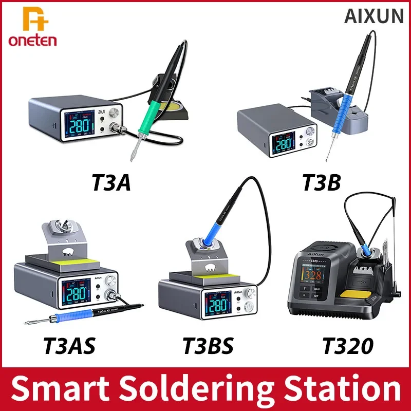 AIXUN T3B T3A T320 Smart Soldering Station Welding T115/210/245/T12 Rework Station T3AS T3BS For PCB SMD BGA Repair Welding Tool