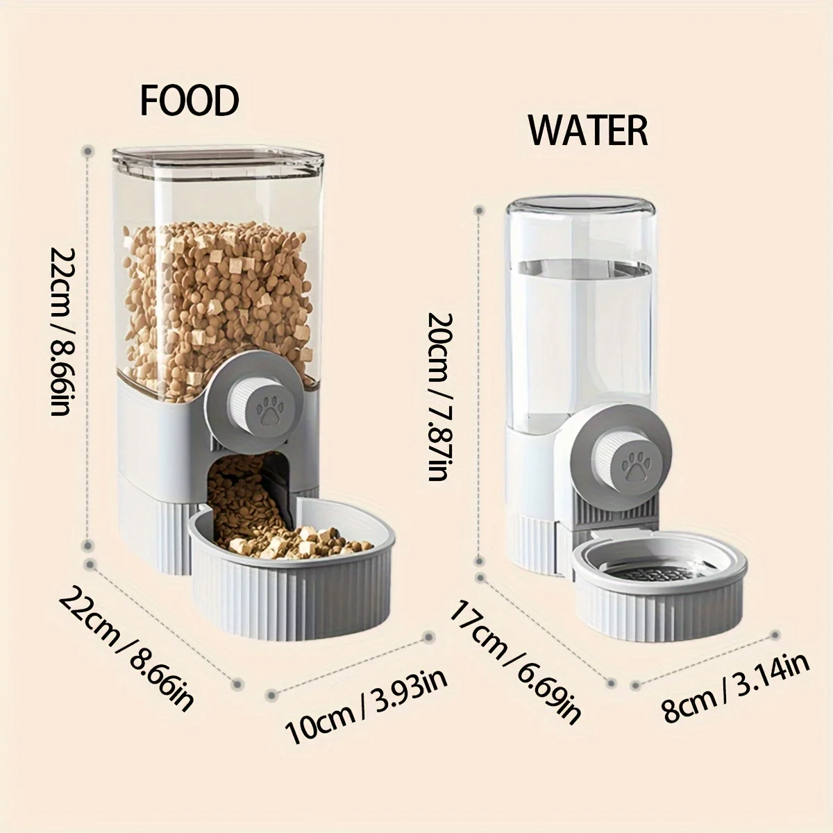 1200ml Gravity Pet Feeder & Waterer 3