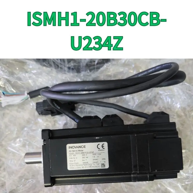 

second-hand ISMH1-20B30CB-U234Z, 200W servo motor test OK Fast Shipping