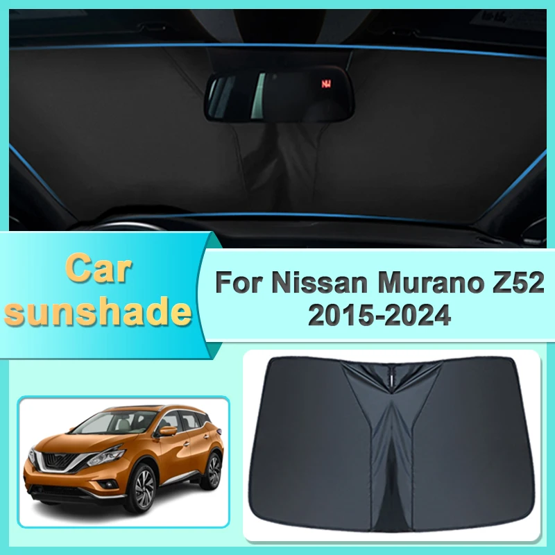 Car Sunshade For Nissan Murano Z52 MK3 2024 2023-2015 Car Parasols Sunscreen Shade Heat Insulation Sun Protection Visor Car Part