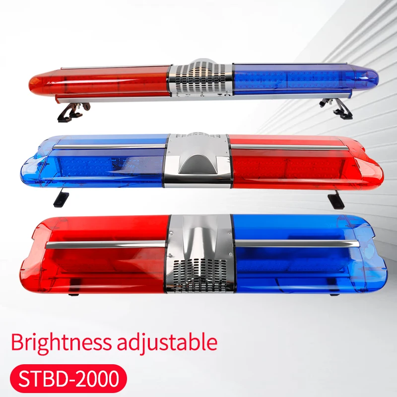 High quality flashing emergency vehicle led warning light bar red blue dc 12V /24V truck ambulance car strobe bar