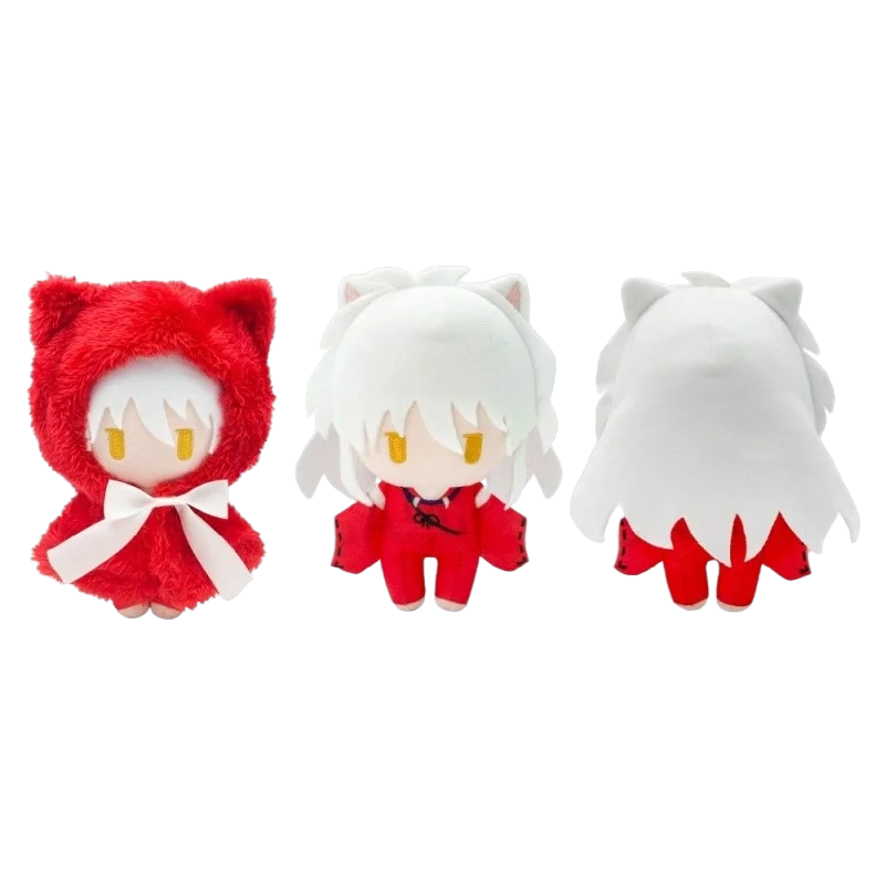 Tapioca Inuyasha Anime Character Plush Doll, Detachable Cloak Soft Stuffed Toy, Collectible Desktop Display Ornament