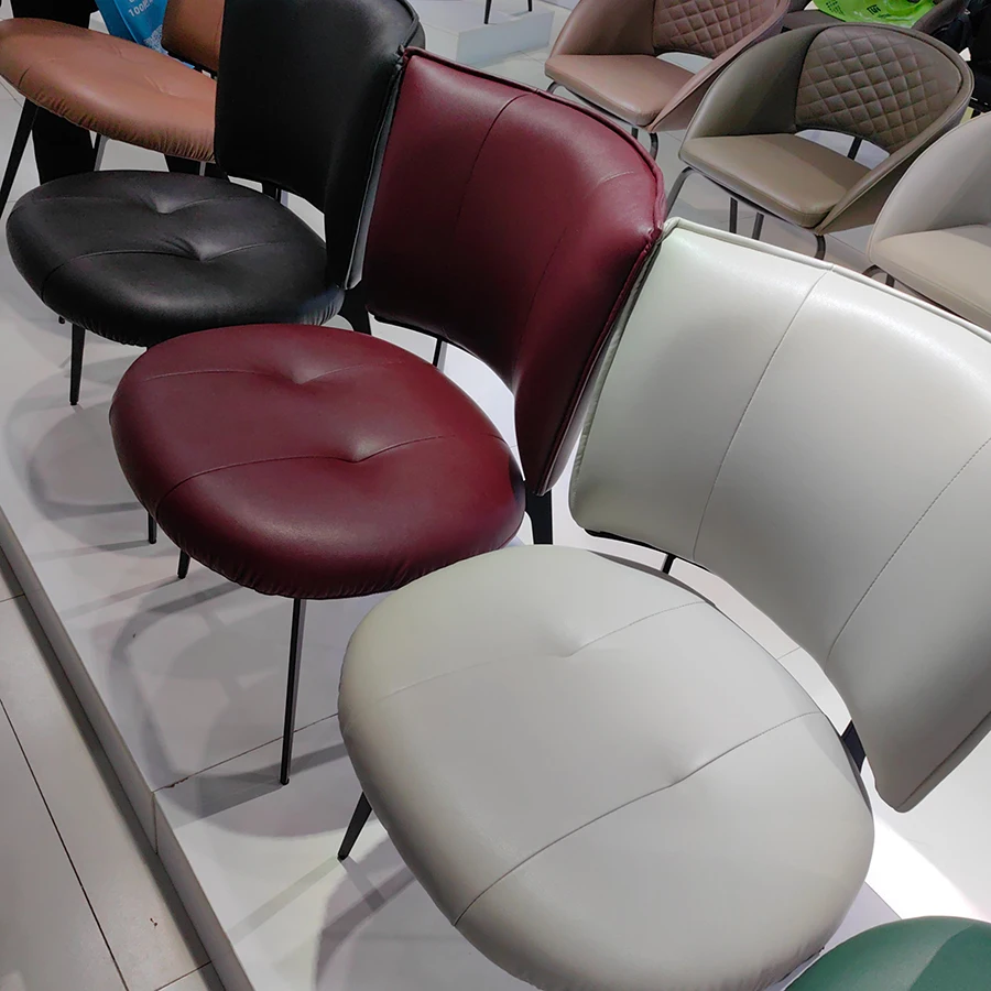 

*Factory Wholesale Modern Design Hotel Home Restaurant Coffee Shop Dining Chair Simple Back Seat PU Leather Dinning Chair