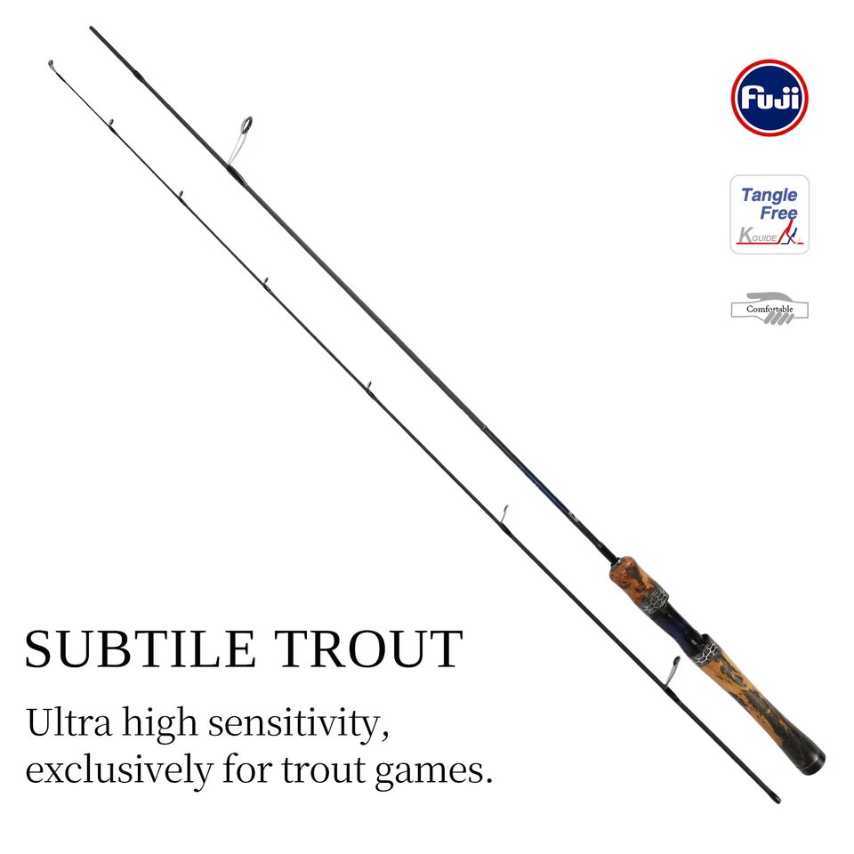 TSURINOYA SUBTILE Trout Game Spinning Casting Fishing Rod UL RF