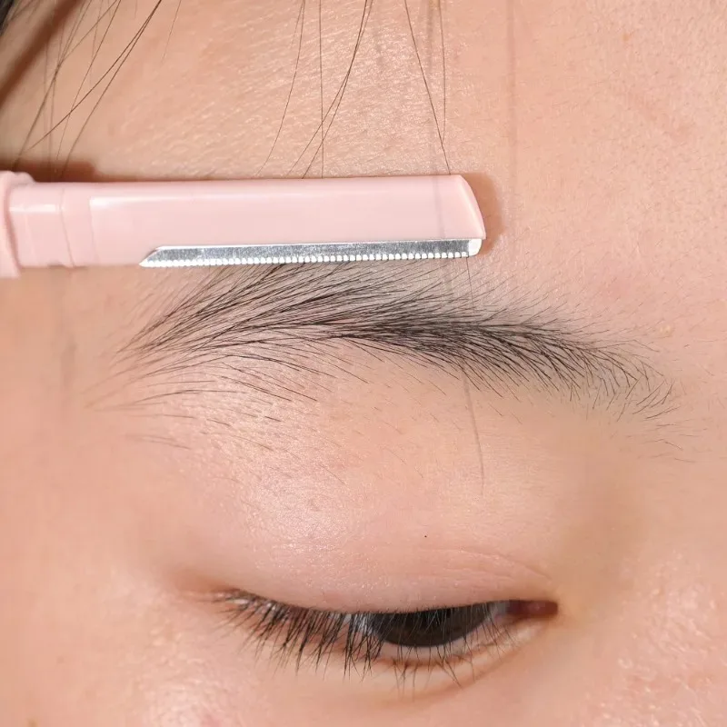 Tondeuse à sourcils portable anti-rayures, lame de rasage sûre, rasoir pour les poils du visage, ensemble d'outils de maquillage de beauté intérieure