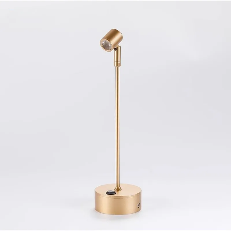 LED3W doré batterie sèche projecteurs comptoir bijoux éclairage armoire d'exposition mariage pôle projecteurs lampe