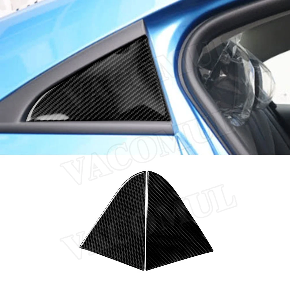 

Carbon Fiber Rear Window Triangle Exterior Decoration Cover Stickers For Chevrolet Cruze 2009-2015 Car Accessories