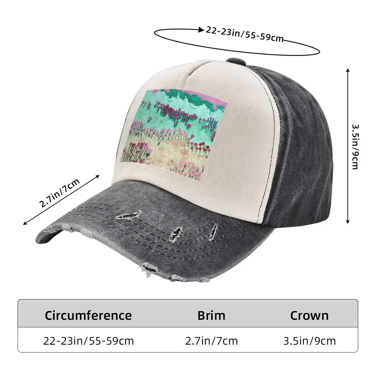 Abundant Love, Pink Flower Art Baseball Cap funny hat Beach derby hat New Hat Elegant Women's Hats Men's