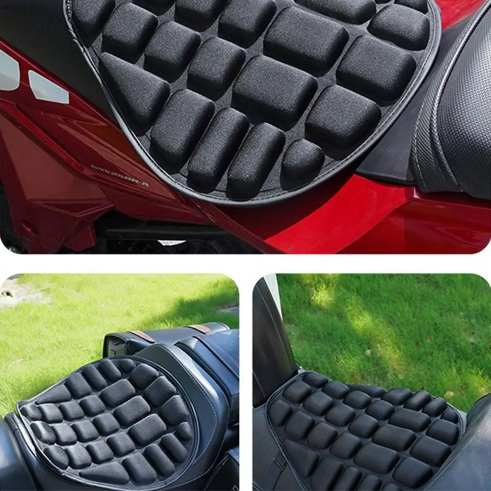 Universal 3D Seat Motorcycle Seat Cushion Anti Slip Motorbike Comfort Sunscreen Gel Seat Cushion Motorcycle Accessories