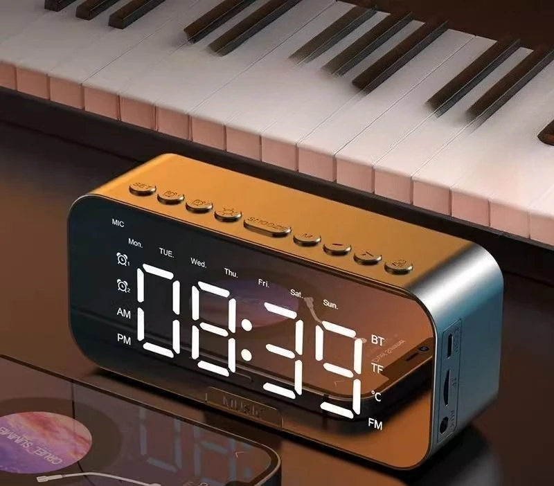 Audio alarm clock student-specific multi-function large volume home dormitory card can be inserted